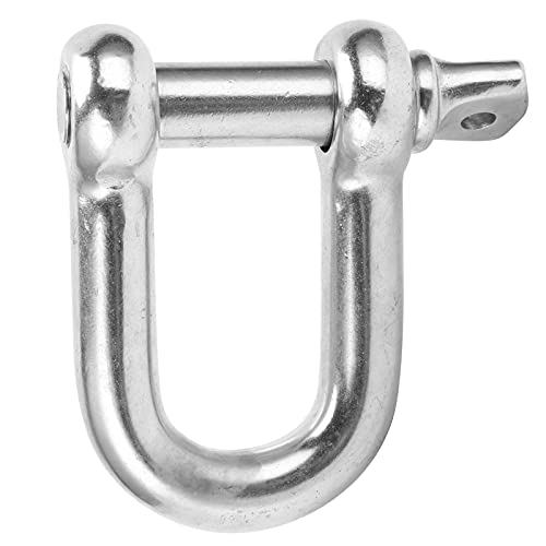 Molaika Manilha de âncora de pino de parafuso, manilha em forma de D resistente a ácido à prova d'á