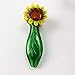 MZ-bestglass 4.8 inch Sunflower art collection glass tube