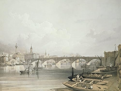 Tableau Pont de Londres Edmund Walker pour décorer votre salon élégant avec un art mural 60x90cm