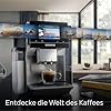 SIEMENS Kaffeevollautomat EQ700 integral, großes farbiges TFT-Display, 36 Heiß- und Kaltgetränke, Cold Brew, 2-Tassen-Funktion, Steuerung per App, autom. Reinigungssystem, Edelstahl schwarz, TQ717D03