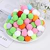 100PCS Small Craft Pom Poms for Crafts, 1.2 Inch Assorted Colored Cotton Balls for Hobby Supplies DIY Craft Making Decorations #2