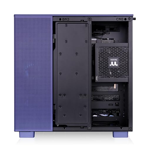 Image of Thermaltake View 380 XL TG ARGB; 4x120mm ARGB Lite Fans Included; 360mm Radiator Support; 420mm GPU Clearance; Hidden Connector Support; Dual Chamber; Future Dusk; CA-11E-00MNWN-00