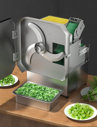 Cortadora y picadora eléctrica de vegetales en acero inoxidable miniatura 6