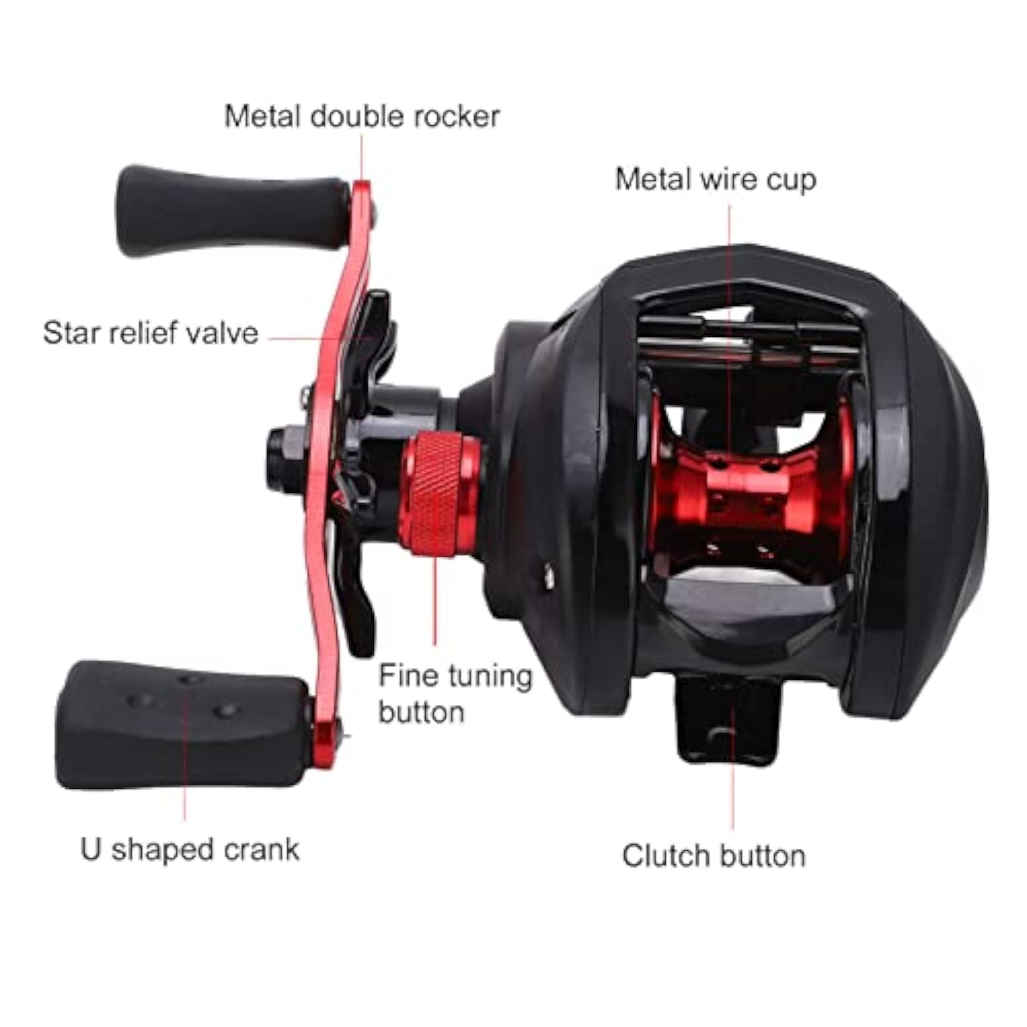 Wheel, Strong Braking Force Winding Fishing Reel
