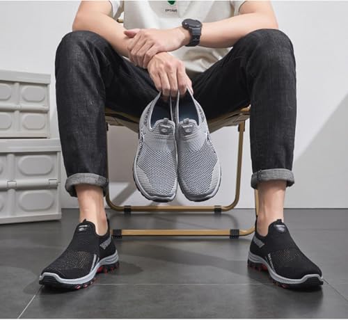Atlacoast Shoes for Men, Jarv Cooling Comfort Sneaker, Breathable Mesh Lightweight Summer Walking Shoes with Rubber Sole4