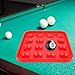 kowaku Billiard Ball Holder Tray Pool Accessory for 16 Balls, Snooker Pool Halls Case, Organizers Game Room Portable Pool Ball Tray, red