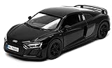 KiNSMART - 2020 Audie R8 Coupe 5Inch 1:36 Scale Die Cast Model Toy Super Car w/Pull Back Action (Black)