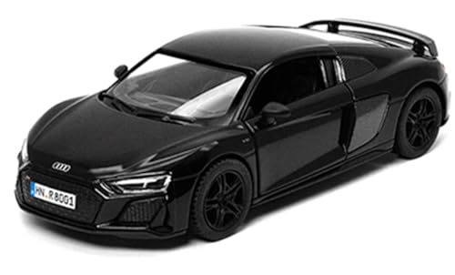 KiNSMART - 2020 Audie R8 Coupe 5Inch 1:36 Scale Die Cast Model Toy Super Car w/Pull Back Action (Black)