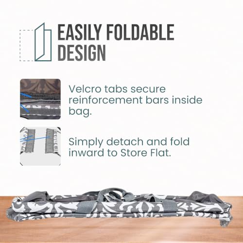 Image of Extra Large Utility Tote Bag - Oversized Collapsible Pool Beach Canvas Basket