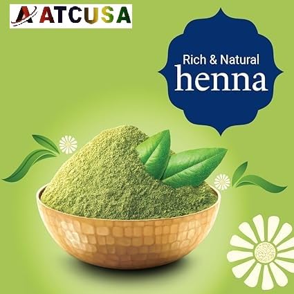 Miniatura 2 de Henna en polvo puro de la región de Marwar, Rajasthan  14.11 oz (14.10 oz  0.88 libras)  Color de cabello naranja y rojo  Triple tamizado  Crudo  No