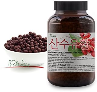 [Korean Herbal Pills] 100% Natural Cornelian Cherry Fruit (Cornus) Pills/산수유 환 5oz (142g)