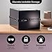 Lockabox One™ | Compact and Hygienic Lockable Storage Box for Food, Medicines, Tech and Home Safety | One Size 12 x 8 x 6.6 inches externally (Jet)