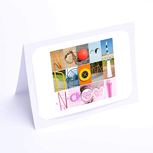Personalised Cards Naomi, Girls 7x5 Photo Greeting Card