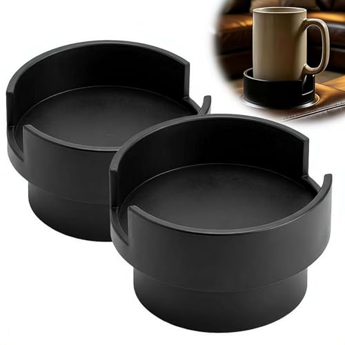 2PCS Universal Sofa Cup Holder Adapter - Couch Cup Holder Adapter Insert, Expands to 4' for Mugs &...