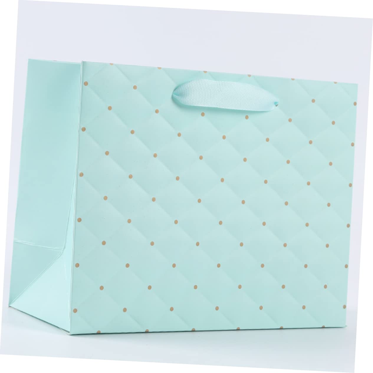 COLLBATH Sacchetti Regalo Compleanno 4 Pezzi Leggeri e Portatili in Cartone Bianco con Manici per Confezionare Doni e Bomboniere