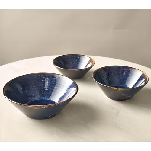 Genware Terra Porcelain, Aqua Blue, Conical Bowl, 195mm, CN-PBL19, Pack of 6, 195mm Diameter, 70mm Height - Image 2