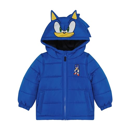 sonic the hedgehog boys heavyweight 2-piece snow bib amp jacket snowsuit