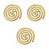 TREE MAISON CORONATING HOMES Brass Shree Helix | 6 Inch | Energy Booster Vastu Remedy | Vastu Helix Remedy for Zone Correction | Zonal Placement - NW | 3 Stück