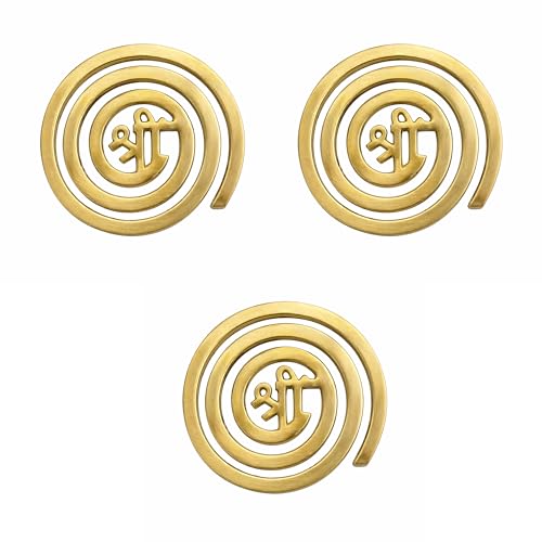 Image of Brass Shree Helix | 4 Inch |Weight of 1 Unit-160 Gram Approx | Energy Booster Vastu Remedy| Vastu Helix Remedy for Zone Correction |Zonal Placement - NW | Pack of 3