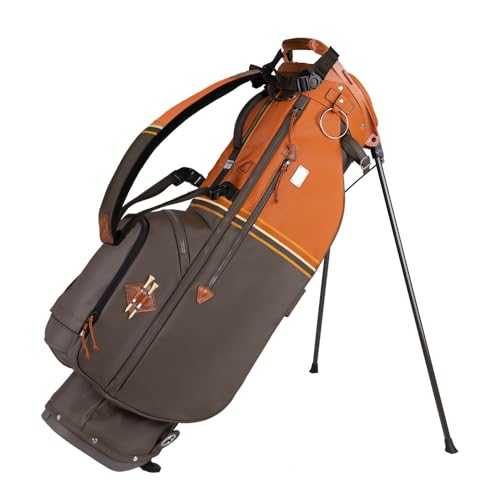 Sun Mountain Men's Mid-Stripe Single Strap Stand Bag '23 - Cabin-Umber-Wheat