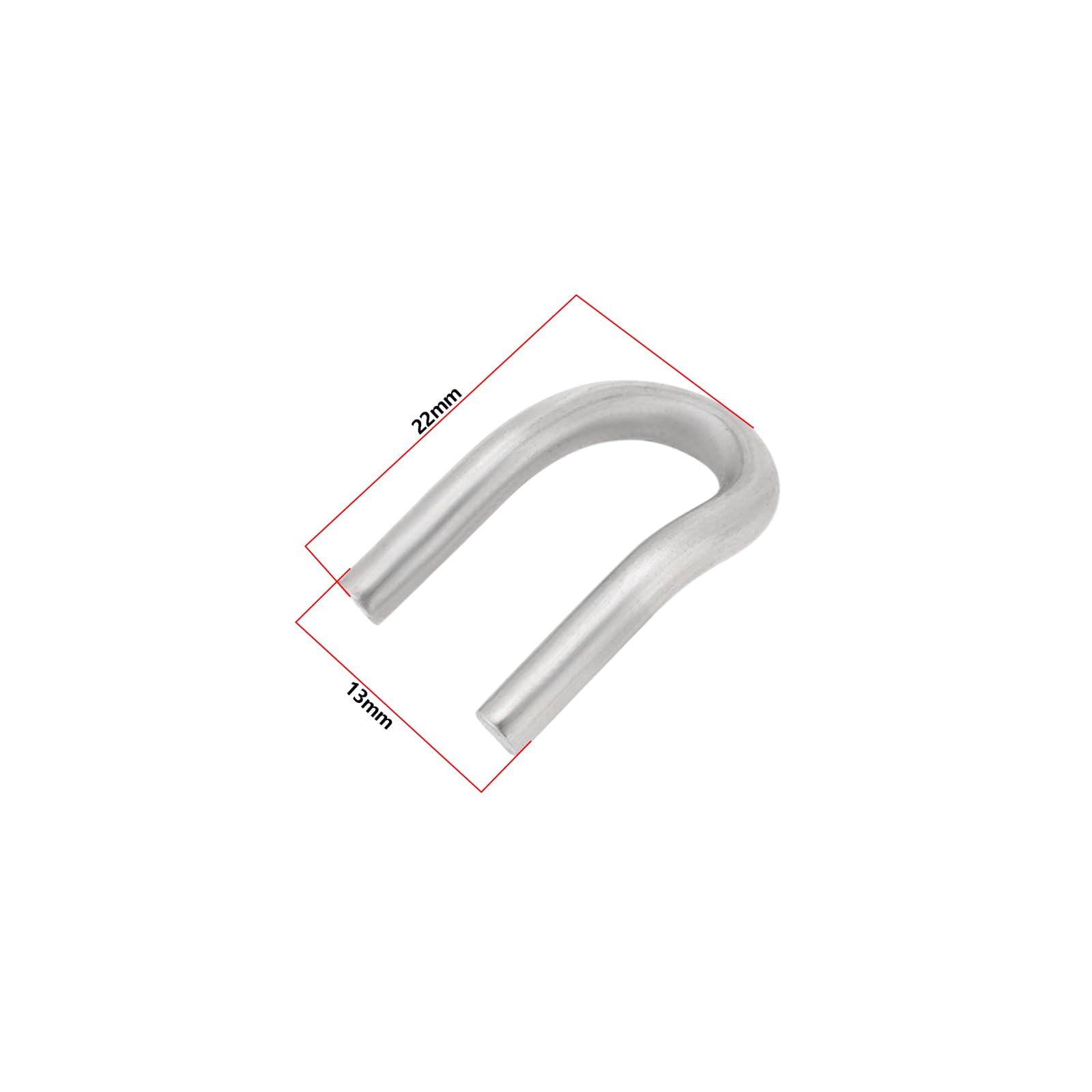LT Easiyl 8pcs Linguette A Gancio A Molla in Acciaio Inossidabile 304 per Silenziatori di Scarico per Motociclette Ganci A U di Ricambio per Saldatura Linguette Ad Anello (2,2x1,3 Cm)