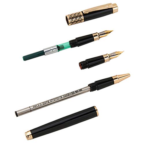 VIDOO Füllfederhalter Schwarz Und Helle DREI-Stift-Stift Tinte Geschenk-Box-Set Für Studenten-Business