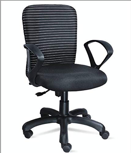 Image of Chic Pick - Zebra Style Executive Office Chair (Cushion with Fabric on seat and Back, Black) (Pack of 4)