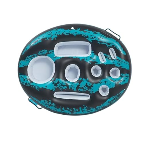DETPWVWB Portavasos Inflable de PVC for Fiestas con Barra de Agua: Barra de Hielo Multifuncional y Bandeja Flotante for refrigerios y Bebidas
