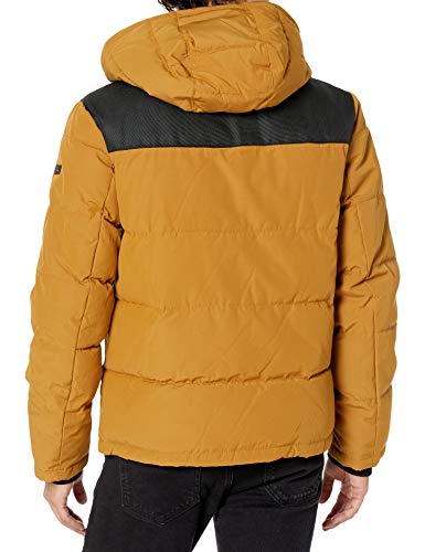 Image of DKNY Men's Mixed Media Quilted Puffer Jacket