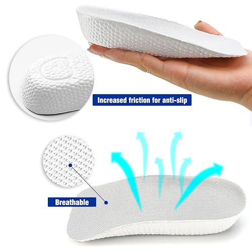2 pares de plantillas ortopédicas elevadoras de 1 pulgada para hombres y mujeres miniatura 3