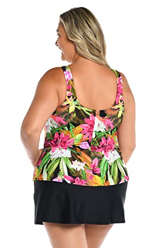 Maxine Of Hollywood Women's Standard Scoop Neck Tankini Swimsuit Top2