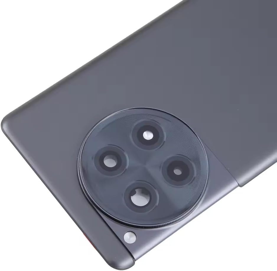 Compatible Rear Glass Panel for OnePlus Ace 3 Model LE2213 – Battery Door Back Cover, Battery Back Cover Housing Replacement Part (Black)