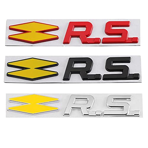 Auto 3D Uiterlijk Sticker GT RS Auto Sticker Grille Voor Renault RS GT Sport Clio Scenic Megane Koleos Sandero Safrane… - Afbeelding 4