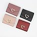 YQBUER Heart-Shaped Women's Wallet Women's Short Wallet Wallet Women's Short Bag Coin Purse Card Bag Card Holder Personality Fashion (Color : D)