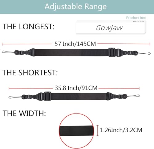 Gowjaw Adjustable Shoulder Strap:Comfortable for iPad Strap Nylon Neck Lanyard for iPad/Samsung Tablet Case,Camera Binocular Crossbody Laptop Luggage Bag
