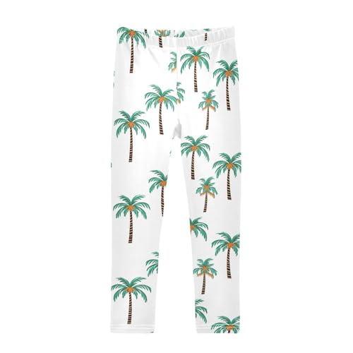 Kids High Waist Palm Tree Leggings for Toddler Girls 4T 202b3311