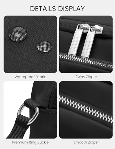 MEXS Small Crossbody Bag for Women, Trendy Casual Crossbody Purse Adjustable Strap, Mul-pockets Waterproof Shoulder Handbags4