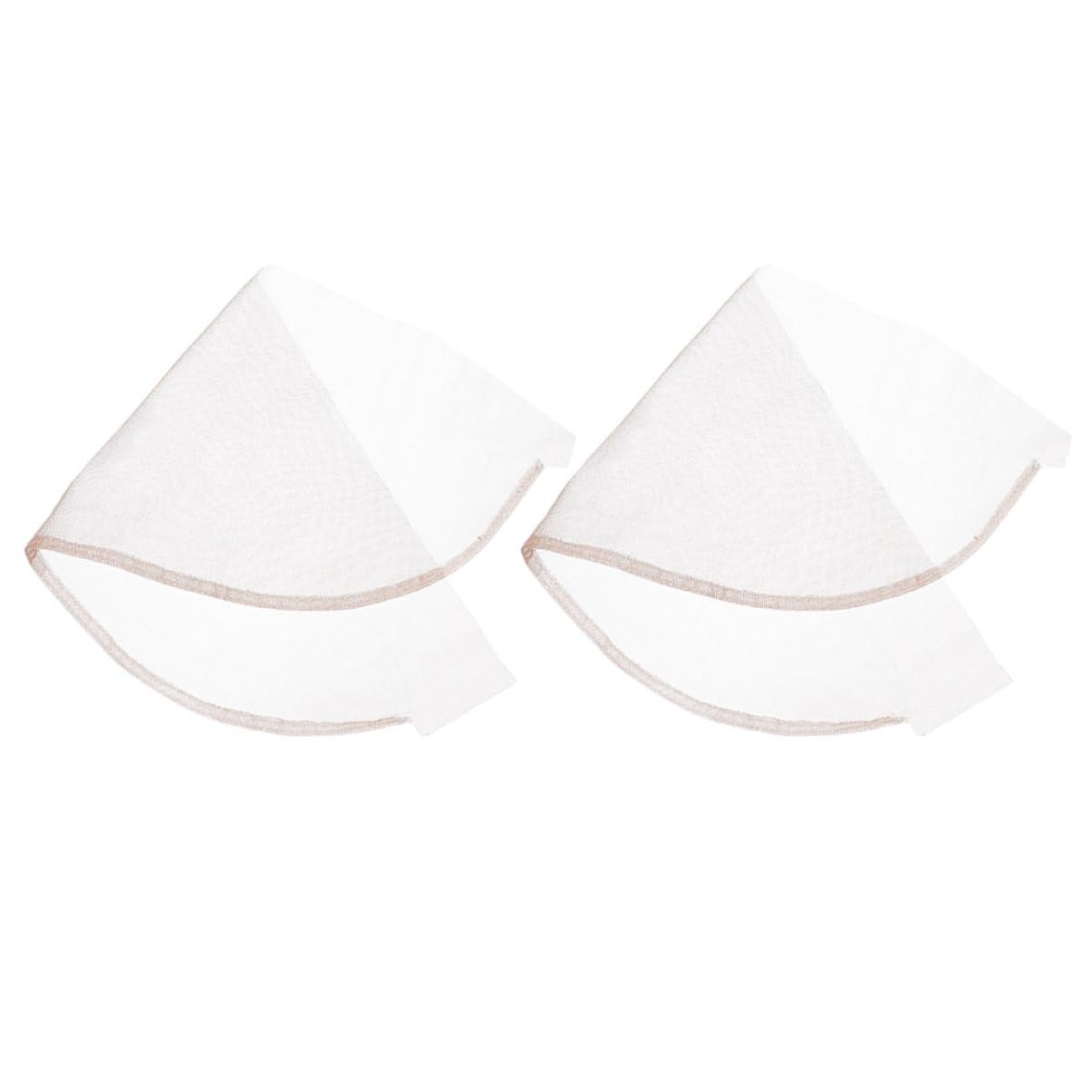 SAFIGLE 2pcs Lace for Wig Making Soft Breathable Lace Frontal Closure Durable Wig Cap for Comfortable Wear and Repair Deep