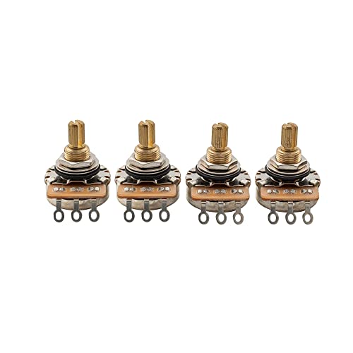 Musiclily Pro A500K+B500K Laiton Fin 24 Cannelures Potentiomètre Audio Linéaire Axe Cannelé pour USA Guitare électrique… - Les Beatles, Paul McCartney, John Lennon, RIngo Starr, George Harrison Musiclily Pro A500K+B500K Laiton Fin 24 Cannelures Potentiomètre Audio Linéaire Axe Cannelé pour USA Guitare électrique… – Image 7