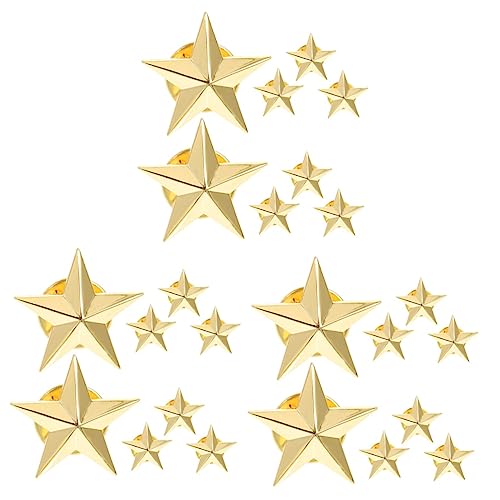 Broche pin del 4 de Julio y broches de estrella para chaquetas de los Veteranos