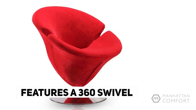 Sillón Plegable Terciopelo Rojo miniatura 7
