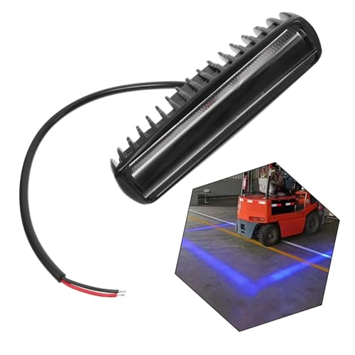 Luz LED azul para montacargas barra recta compacta resistente para zonas de trabajo 4