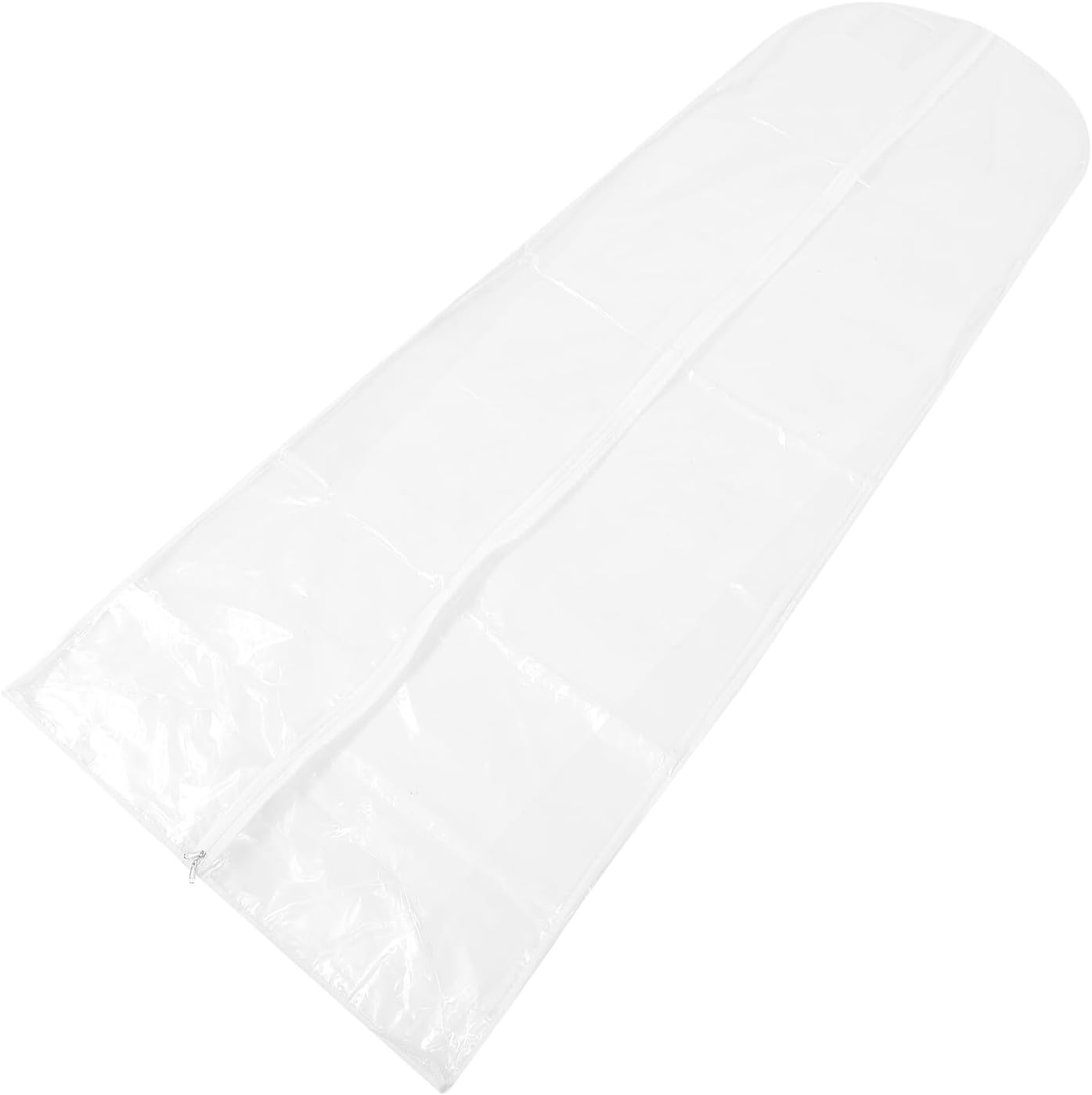 Long Hanging Garment Bag Dust Cover for Wedding Dress and Coat Storage, Lightweight Breathable Clothes Proof Cover with Zipper for Closet and Travel