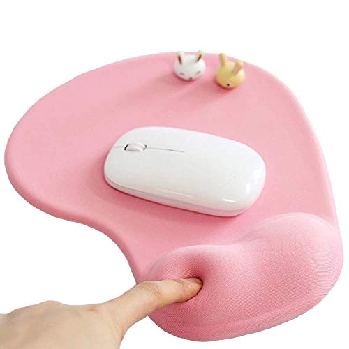 Office Mousepad with Gel Wrist Support - Ergonomic Gaming Desktop Mouse Pad Wrist Rest - Design Gamepad Mat Rubber Base for Laptop Computer -Silicone Non-Slip Special-Textured Surface (01Pink) Office Mousepad with Gel Wrist Support - Ergonomic Gaming Desktop Mouse Pad Wrist Rest - Design Gamepad Mat Rubber Base for Laptop Computer -Silicone Non-Slip Special-Textured Surface (01Pink)