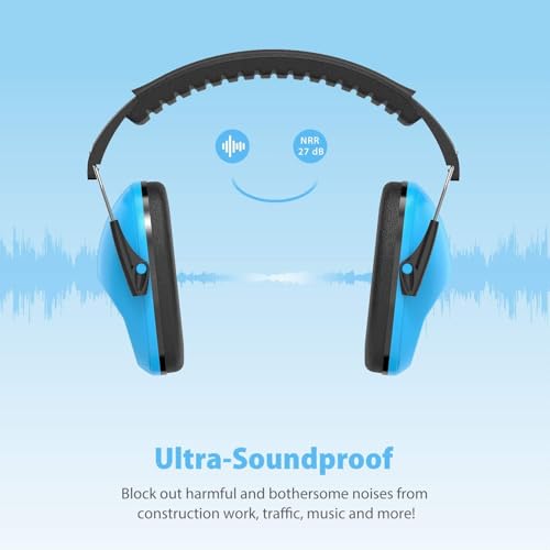 Noise Cancelling Headphones for Kids Adults 2 PACK, SNR27.4 Ear Protection Kids Ear Muffs, Adjustable Earmuffs for Monster Jams, Sensory Autism, Concerts, Fireworks - Image 7