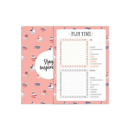 6 Notizblöcke A6 inkl. To Do Liste, Notizblock, Wochenplaner bzw. Kalender, Einkaufsliste und Block Schiffe versenken. 50 Seiten pro Block mit ... A6. ... in passender Geschenkschachtel- Set 4 von 4