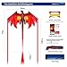 SGftre Complete Kite with Handle, Line & Accessories,Easy to Fly for Kids & Adults, Perfect for Beach, Park, Family Outdoor Activities (Speed Dragon Red, 1)