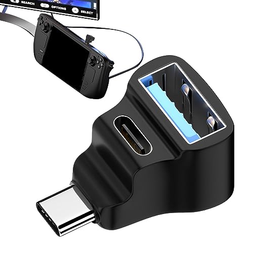 Adaptador USB tipo C - Extensor de cargador tipo C con conector de carga rápida PD y QC para laptop, videocámara, smartphone, cámara digital, tableta, teclados