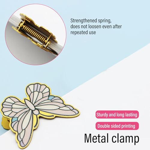 Marcapáginas de metal vintage Mavaol con acabado resistente para lectores 5