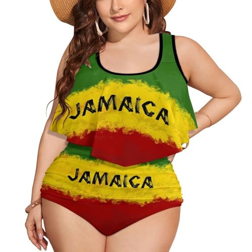 Zakqeik British Flag Swimsuits for Women Sports Bikini Sets Plus Size Two-Piece Bathing Suits Tummy Control Swimwear